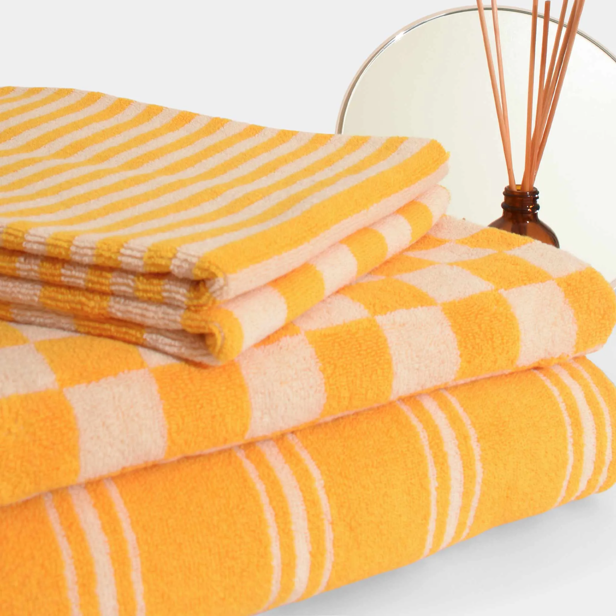 Organic Bath Towel, Check