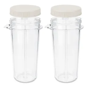 Personal Blender® BPA-Free Blending Cups with Lids, Set of 2 (16 oz)