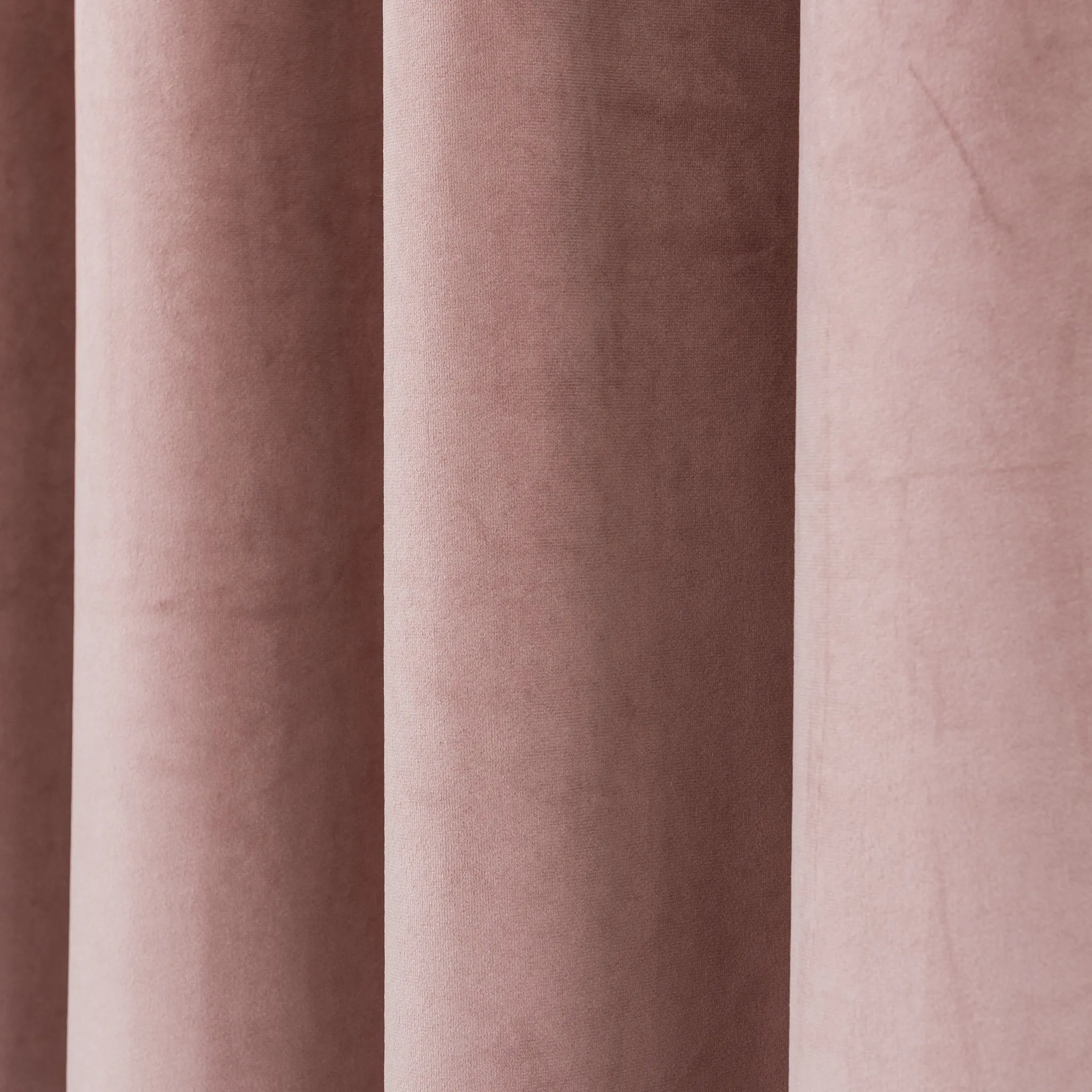 Pink Velvet Rod Pocket Curtain - Custom Sizes and Colors