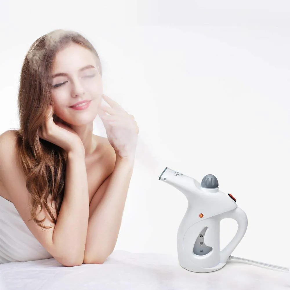 Portable 2 in 1 Handheld Garment Steamer & Facial Steamer Electric Iron Steam Portable Handy Vapor Steamer