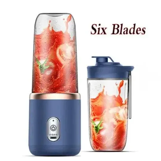 Portable Double-Cup USB Juicer & Smoothie Blender - Rechargeable, Compact & Powerful