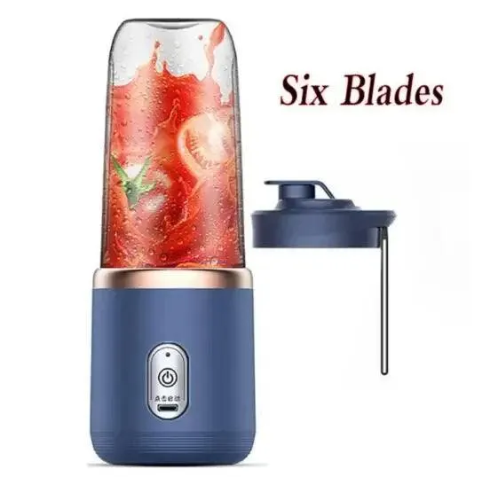 Portable Double-Cup USB Juicer & Smoothie Blender - Rechargeable, Compact & Powerful