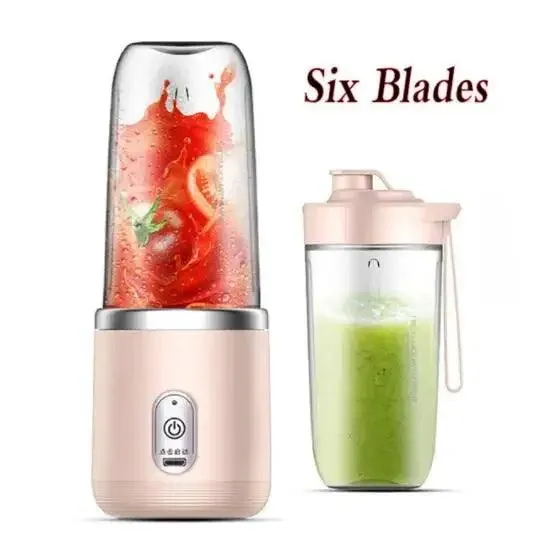 Portable Double-Cup USB Juicer & Smoothie Blender - Rechargeable, Compact & Powerful