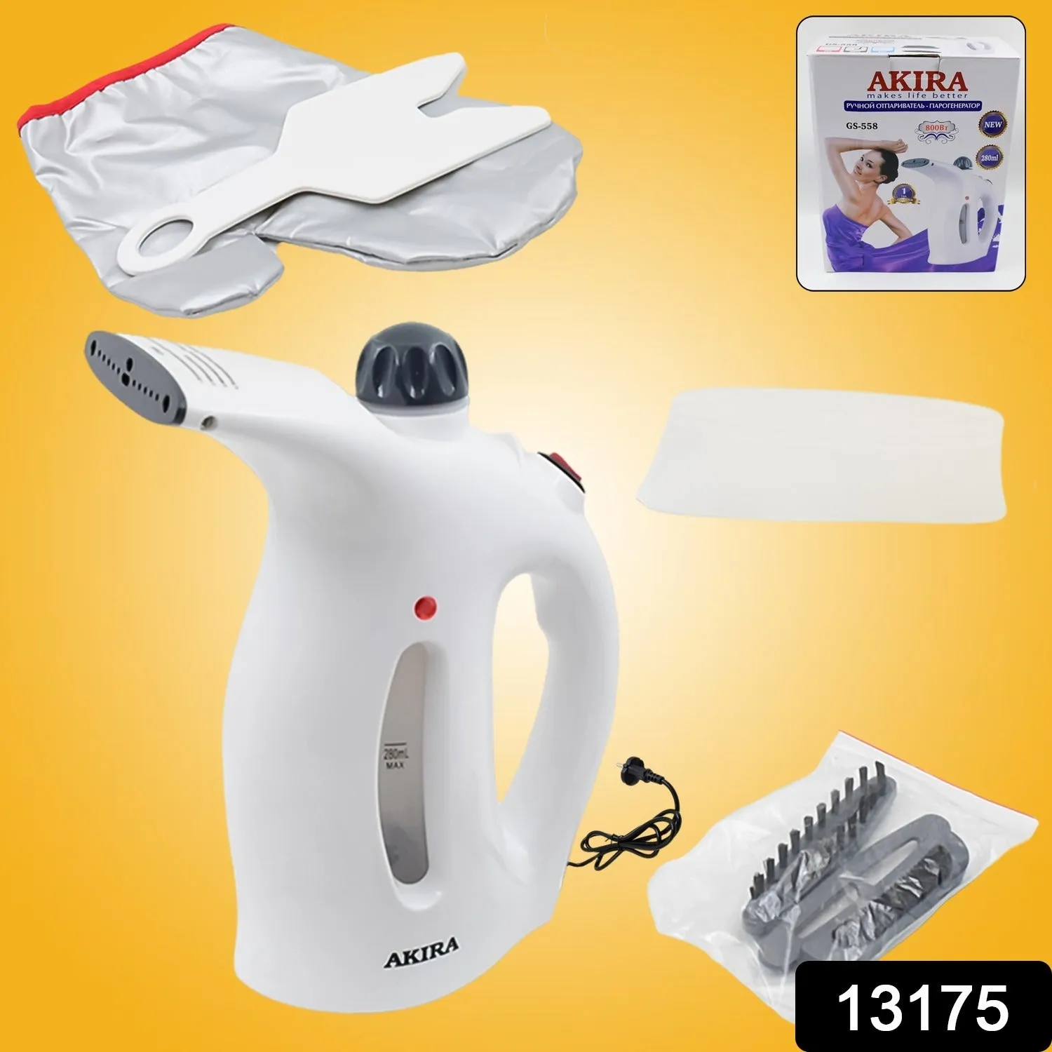 Portable Handheld Garment & Facial Steamer (1 Pc)