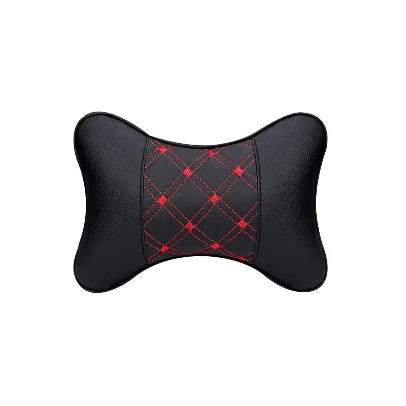 PU Leather Car Neck Pillow for Head Pain Relief