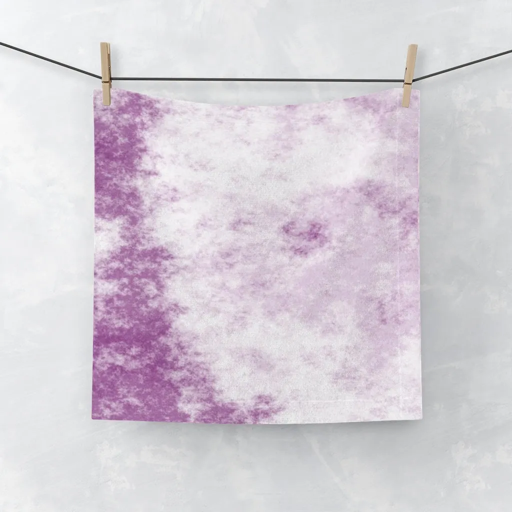 Purple Cloud Face Towel