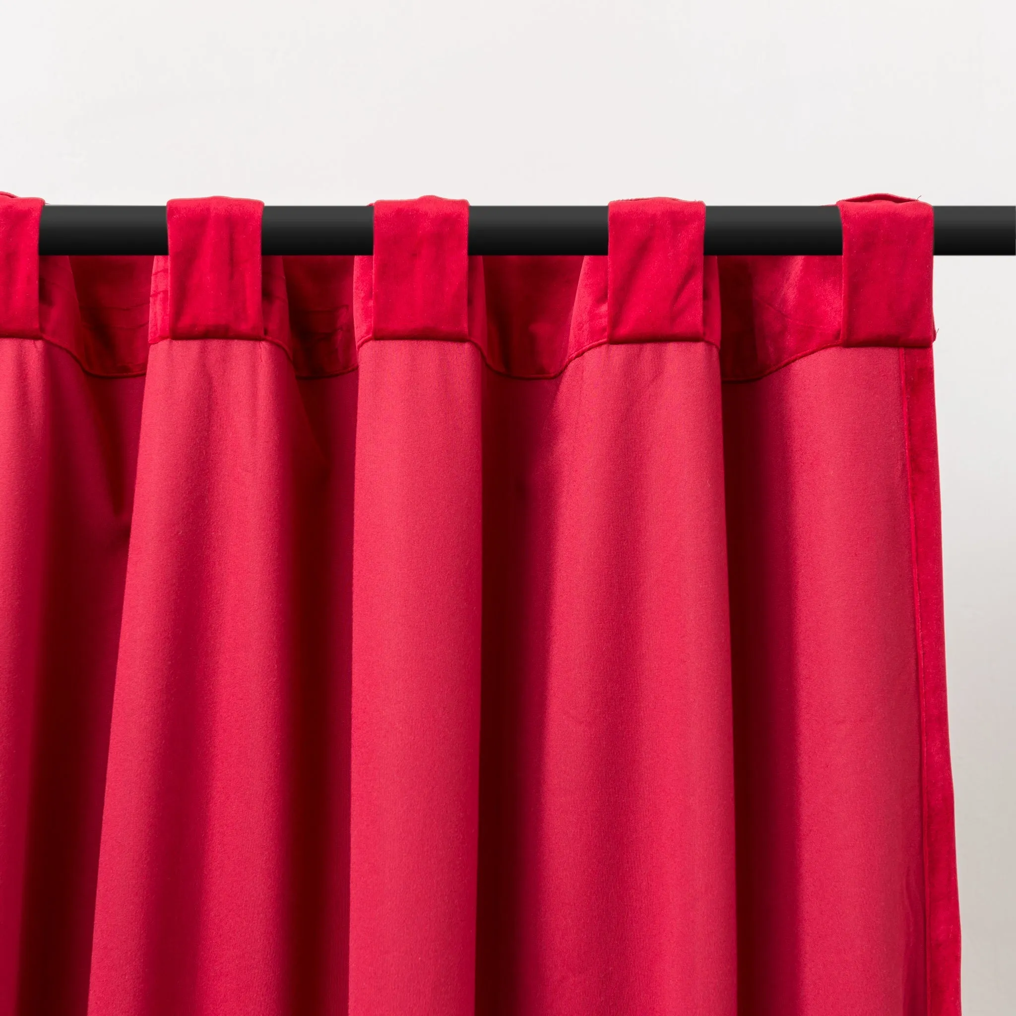 Red Velvet Closet Curtain - Custom Width and Length - Other Colors Available