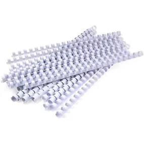 Rexel Plastic Binding Comb Round 21 Loop 16Mm A4 White Box 100