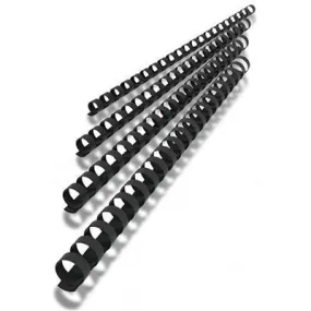 Rexel Plastic Binding Comb Round 21 Loop 20Mm A4 Black Box 100