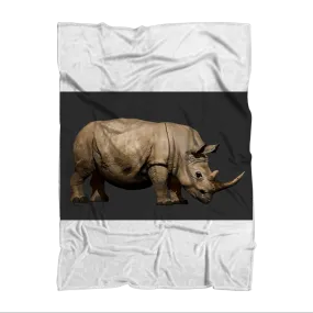 Rhino Character Sublimation Throw Blanket