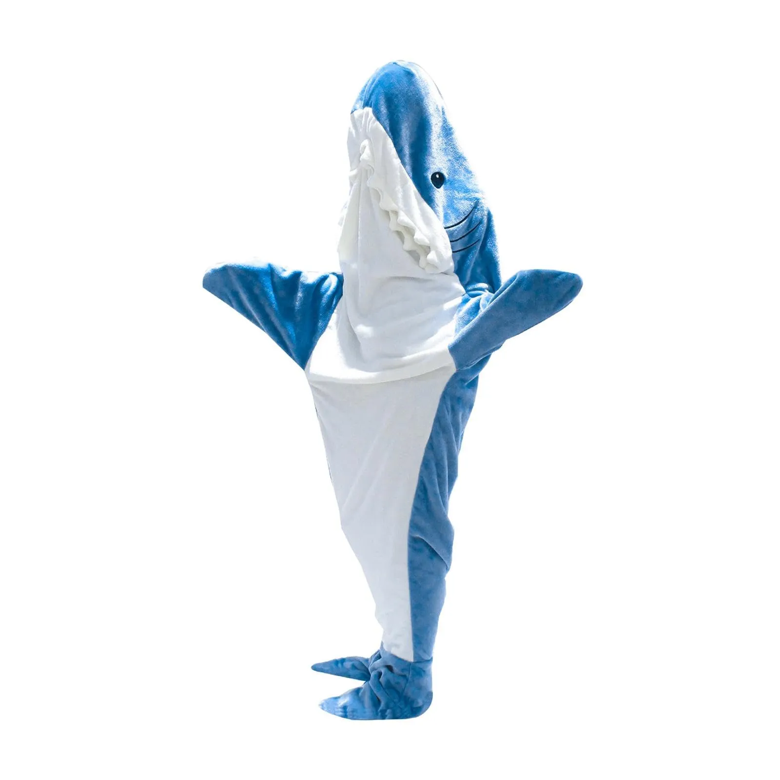 SAZ DEKOR Shark Blanket Parties Plush Funny Clothing Comfortable Cosplay Shark Costume M