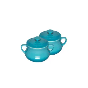 Set of 2 Classic 500ml Bean Pot - Caribbean