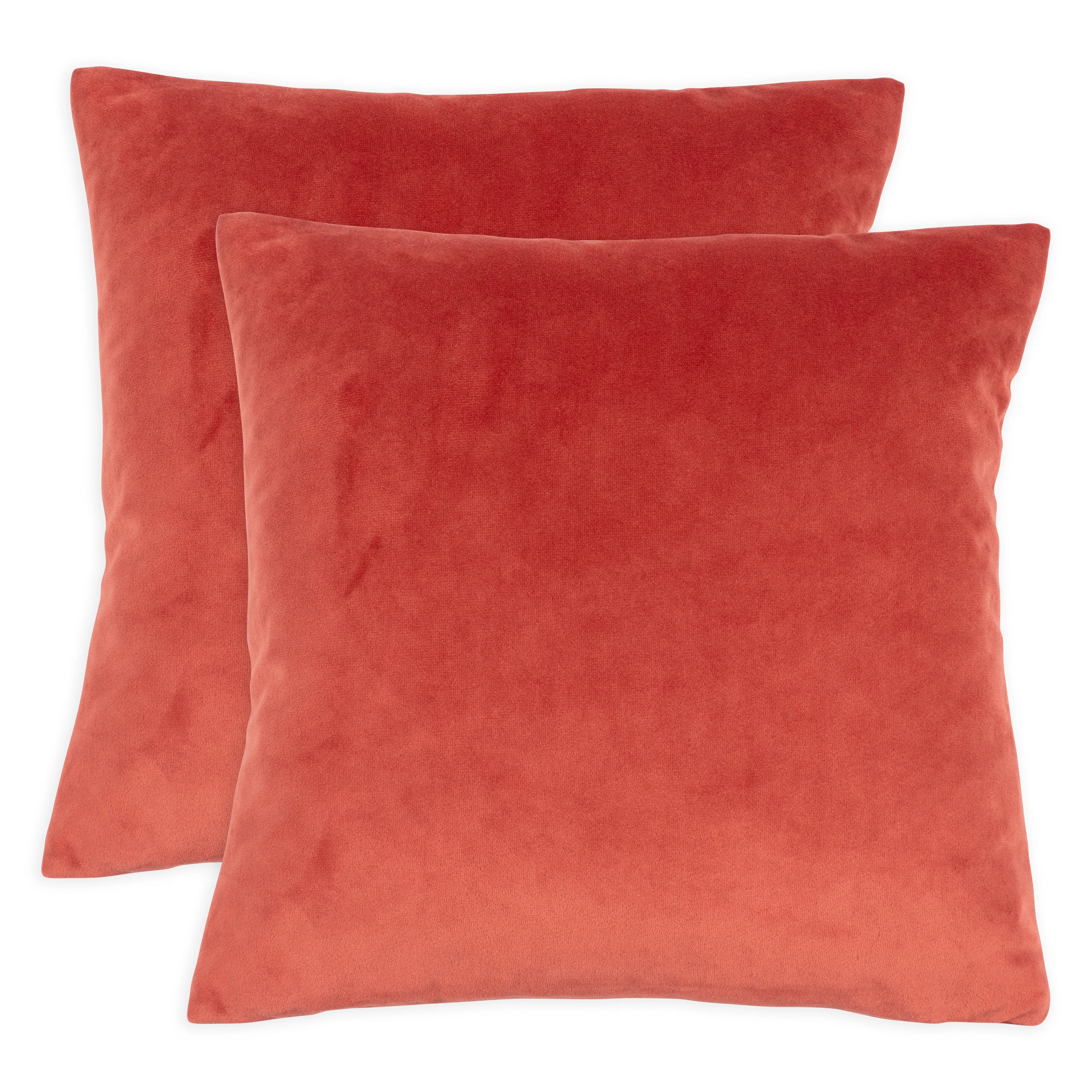 Set Of 2 Velvet Pillow Covers-Various Sizes & Colors To Choose From