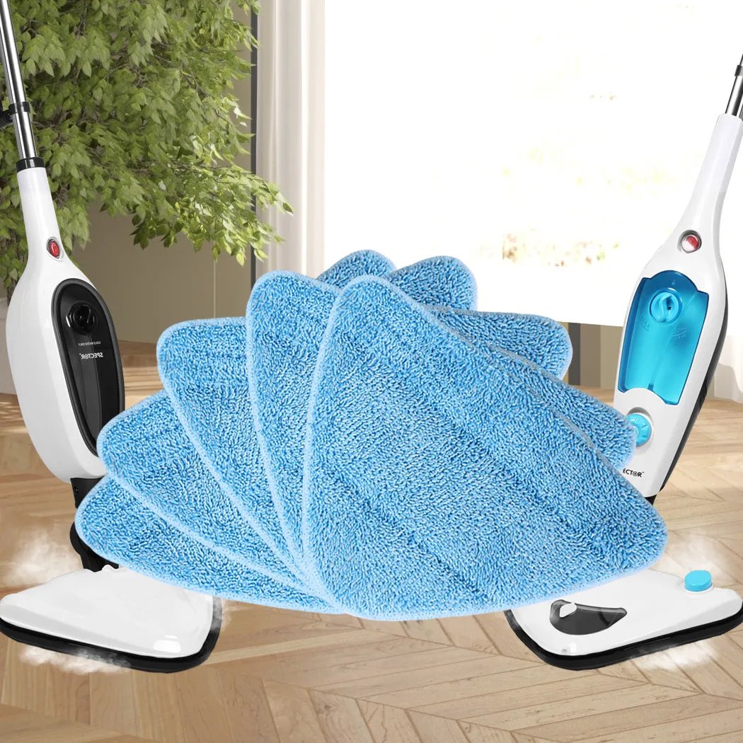 Set of 5 Microfibre Mop Steam Cleaner Handheld Carpet Floor Washable Cleaning