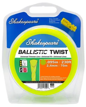 Shakespeare Ballistic 17249 Trimmer Twist Line, 0.095 in Dia, 230 ft L :EA: QUANTITY: 1