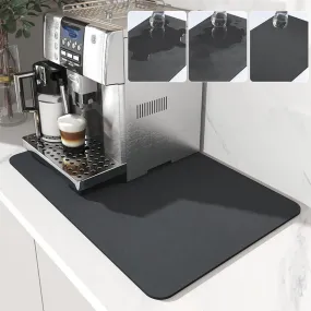 Skid Proof Mat - Drain Super Absorbent Rubber Kitchen Dinnerware Placemat Dish Drying Rugs