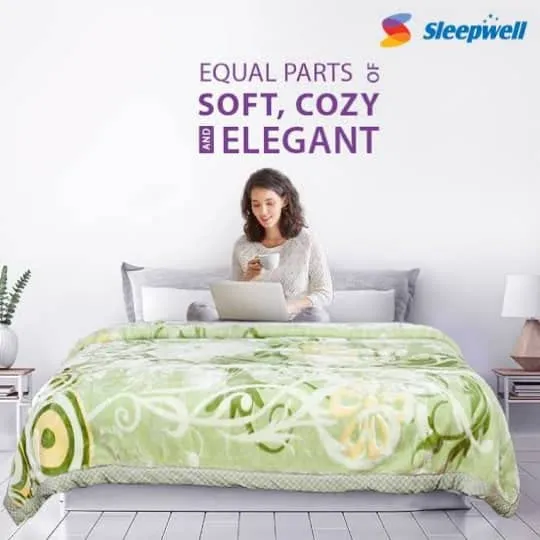 Sleepwell Double Bed Blanket Rexia