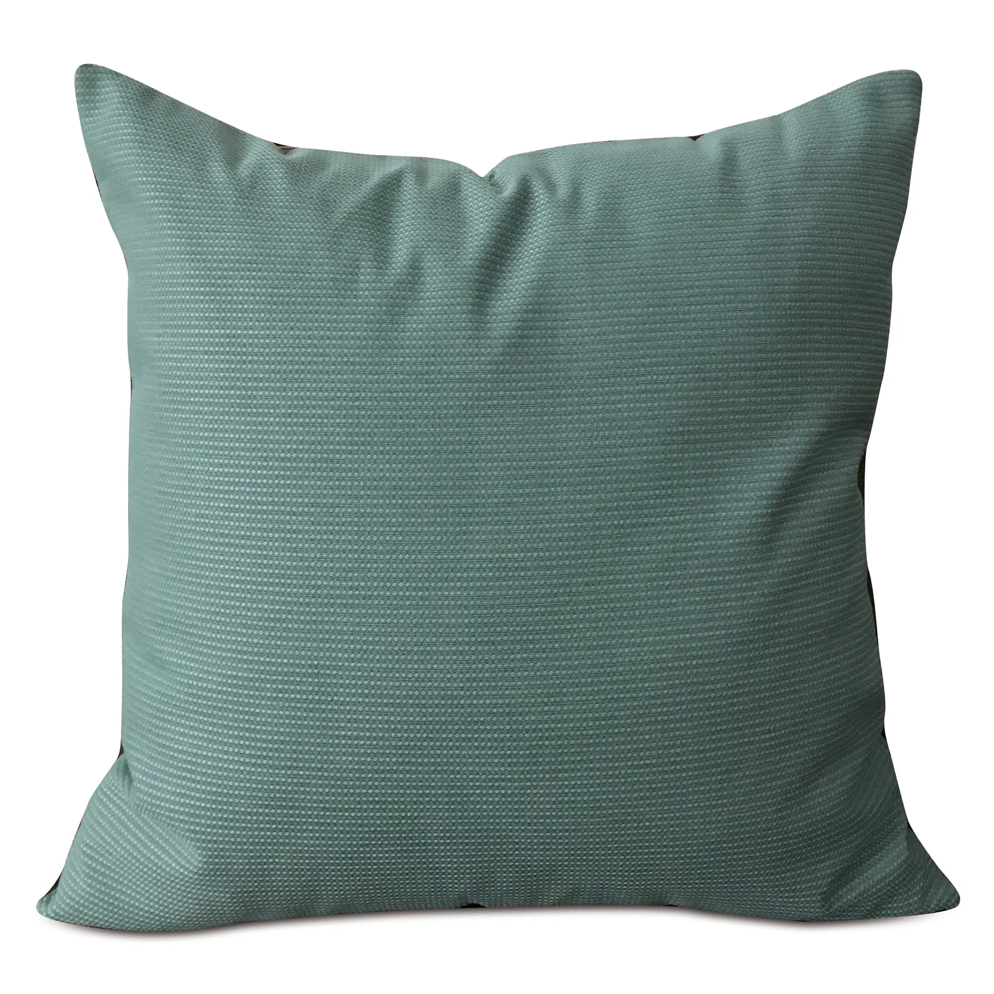 Smoky Turquoise Solid Throw Pillow Cover 22x22