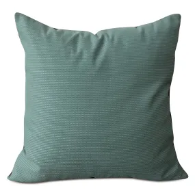 Smoky Turquoise Solid Throw Pillow Cover 22x22