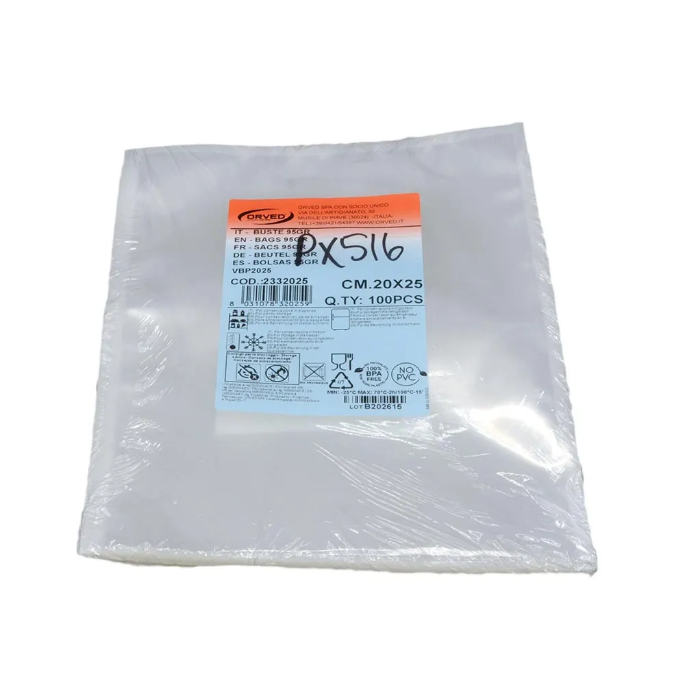 SOUS VIDE / VACUUM BAGS PROFESSIONAL MACHINES ONLY PACKS 100 BAGS