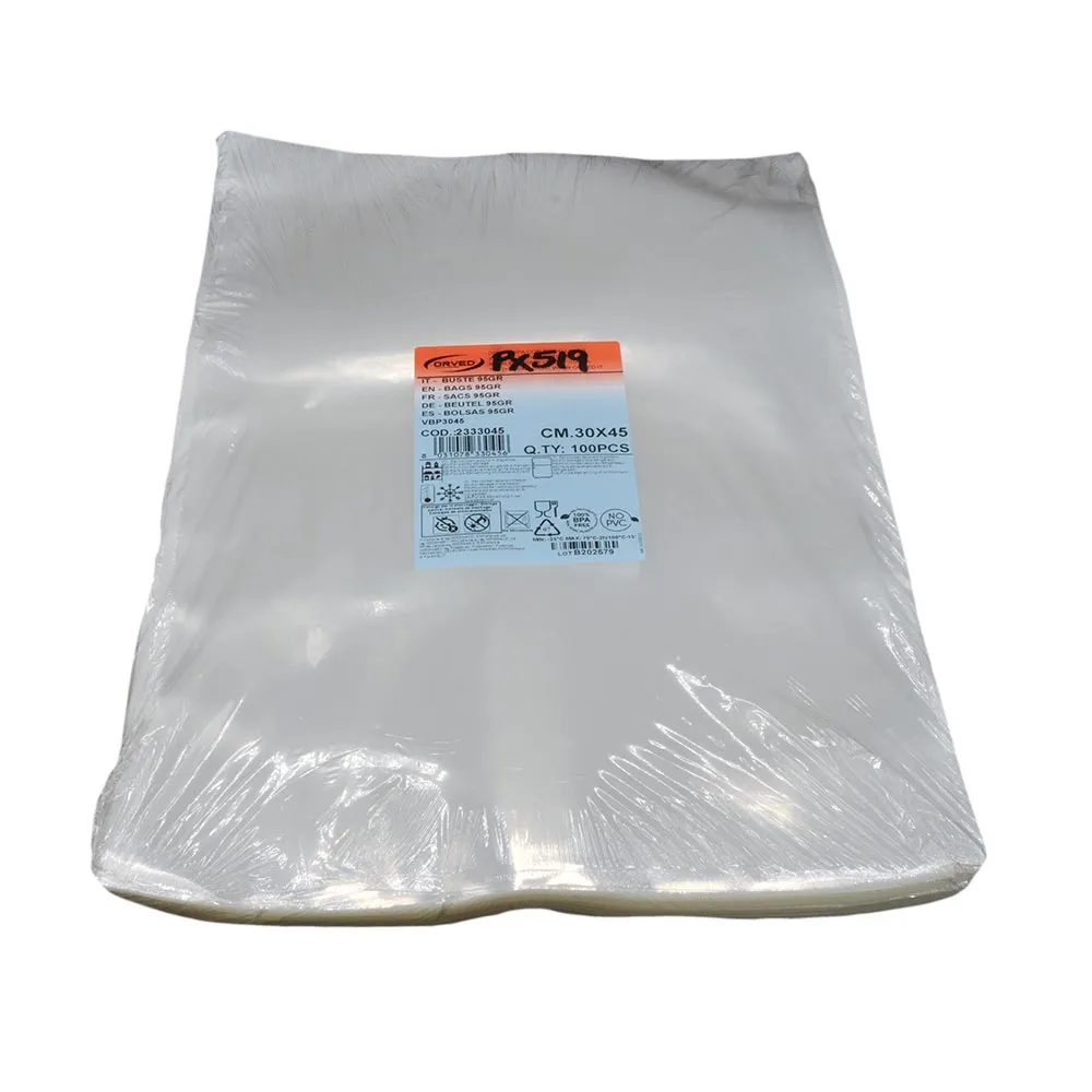 SOUS VIDE / VACUUM BAGS PROFESSIONAL MACHINES ONLY PACKS 100 BAGS