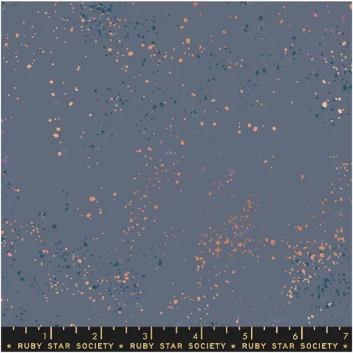 Speckled in Blue Slate Metallic by Rashida Coleman-Hale of Ruby Star Society for Moda