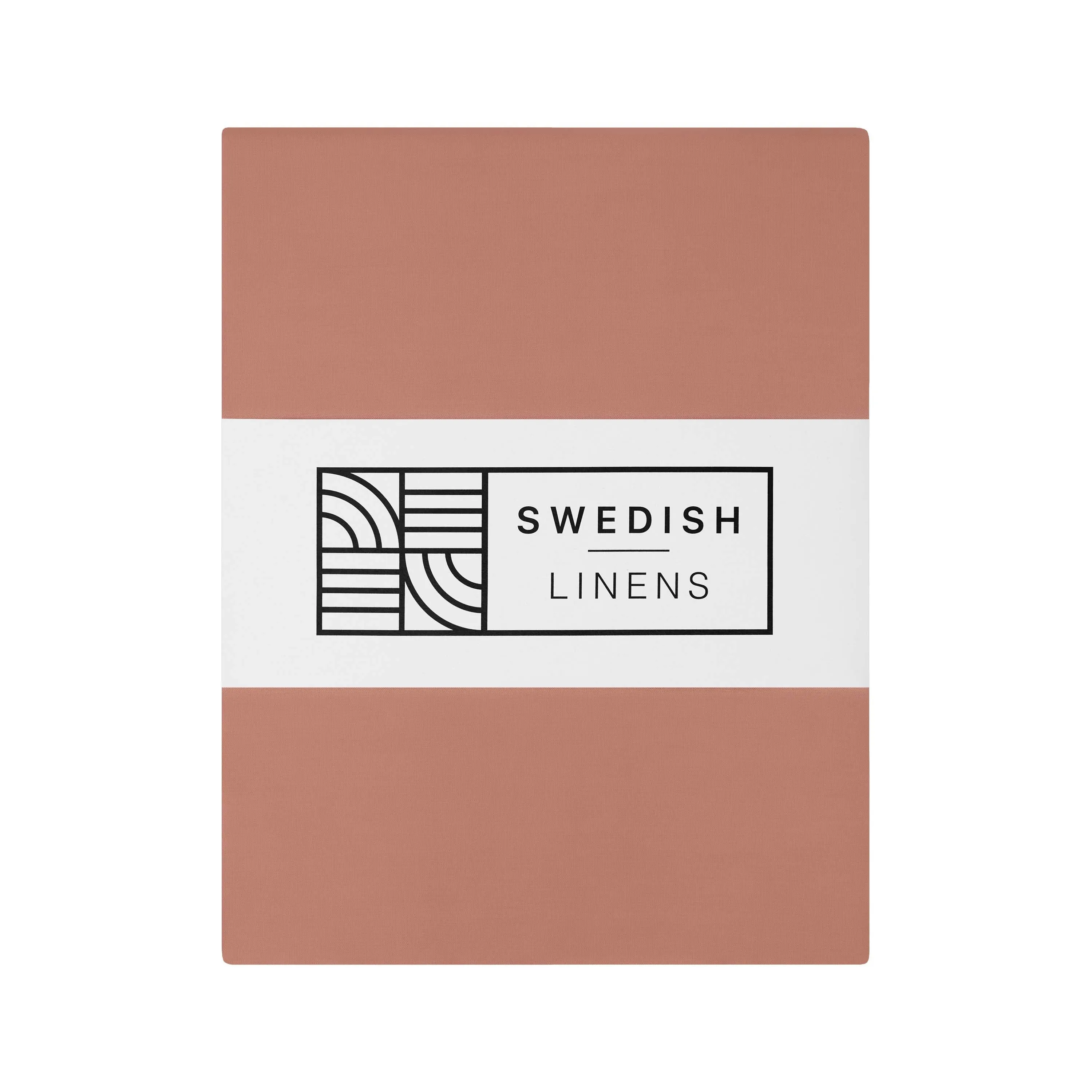 STOCKHOLM | Double flat sheet / Top sheet | 270x270cm / 106x106" | Terracotta pink