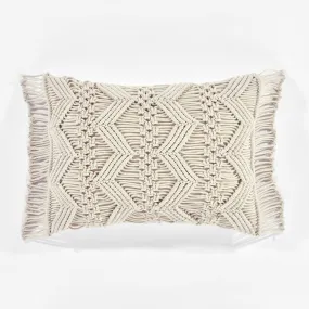 Studio Chevron Macrame Decorative Pillow Cover