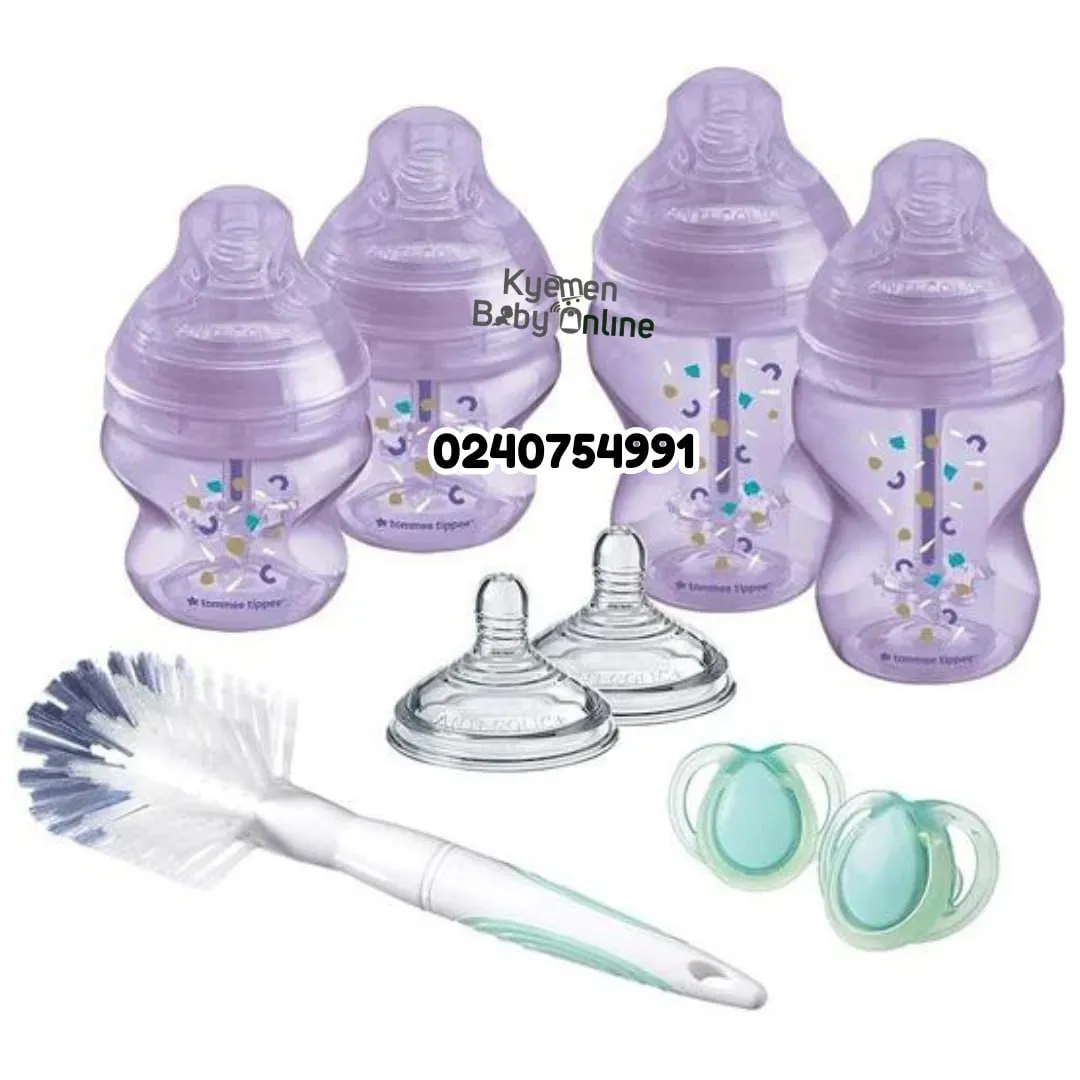 Tommee Tippee Advanced Anti-Colic Bottle Set With Heat Sensor (4 In 1) Closer To Nature