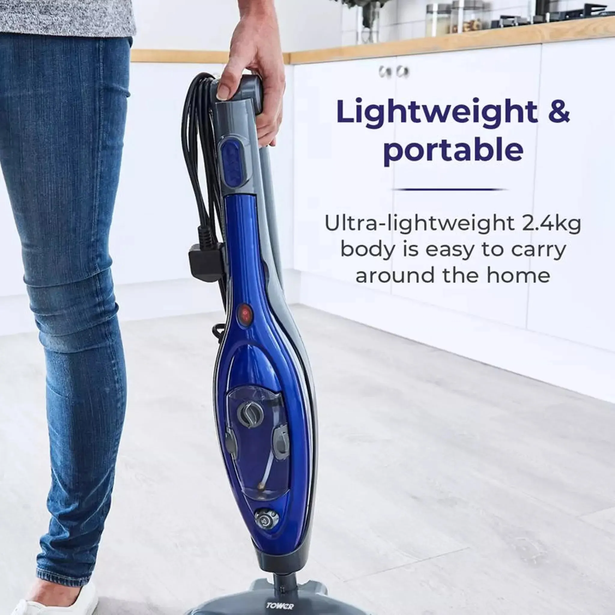 Tower T534000 stick vacuum/electric broom 2-in-1 stick vacuum AC Dry Bagless 1300 W Blue