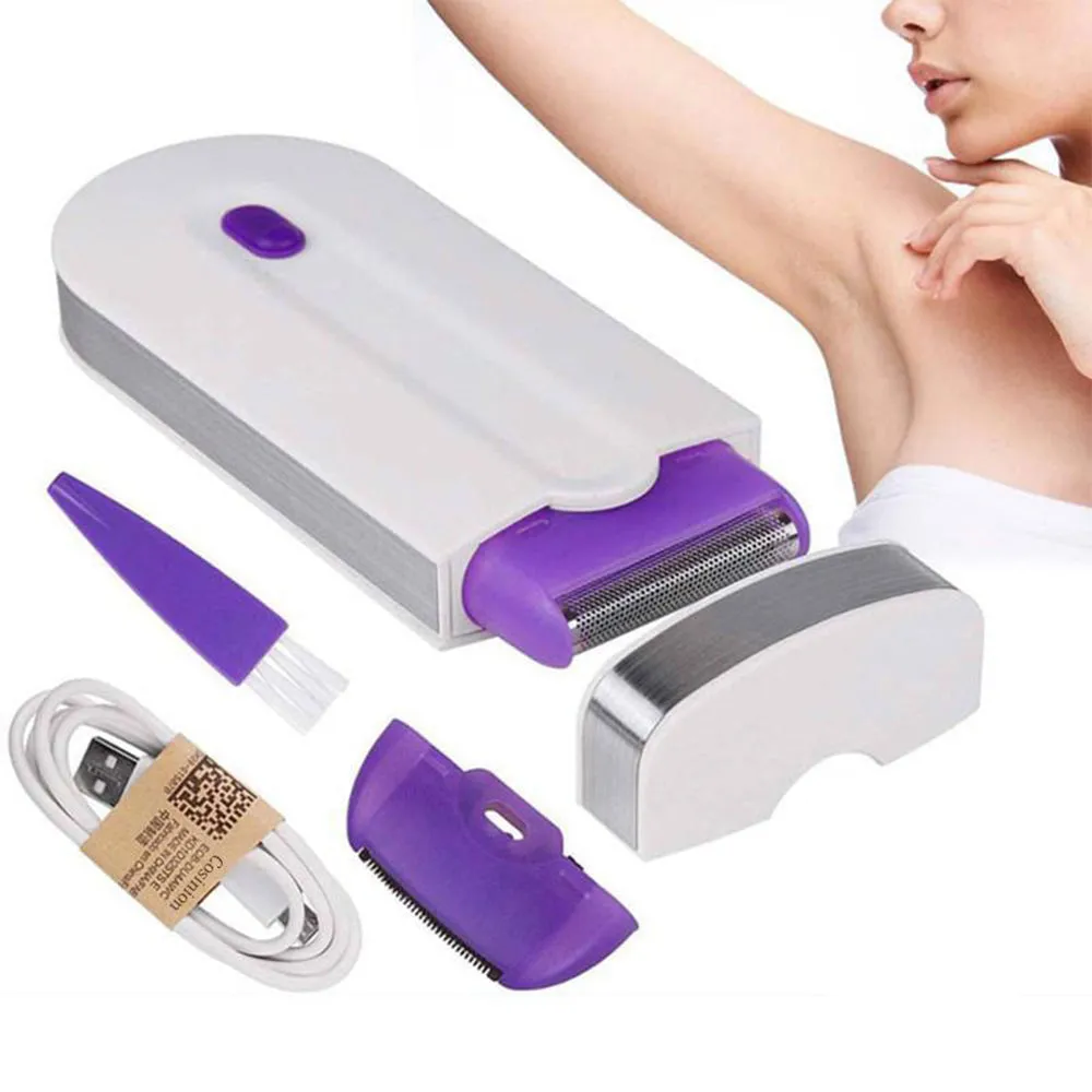 USB Rechargeable Epilator Laser Hair Remover for Face and Body