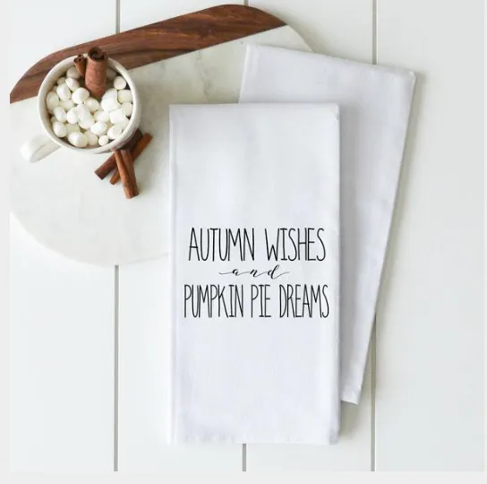 Various Fall Tea Towels | Custom