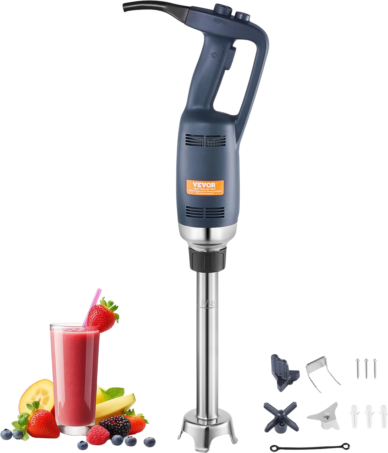 Vevor Commercial Immersion Blender Heavy Duty Hand Mixer 350W New