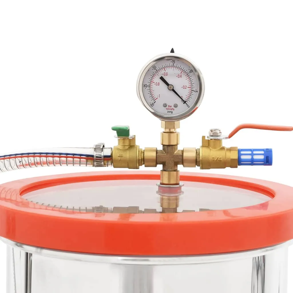 vidaXL Vacuum Chamber with Single-stage Pump 7.4 L