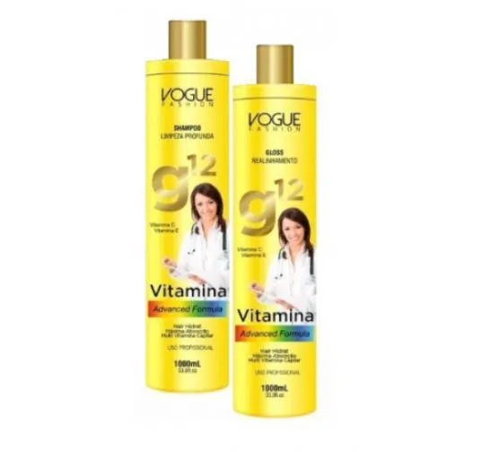 Vitamins Advanced Formula Hair Alignment Treatment G12 Kit 2x1L - Vogue Fashion