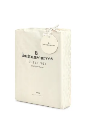 Wicker Bed Sheet King - Broken White