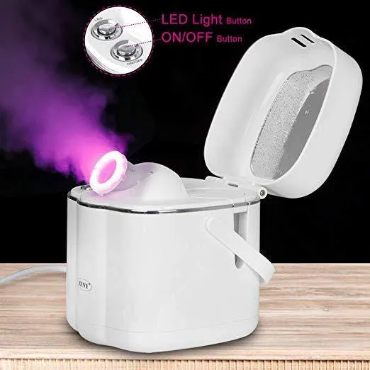 ZENY™ Facial Steamer Hot Mist SPA Moisturizing with Makeup Mirror Home Salon Spa Equipment